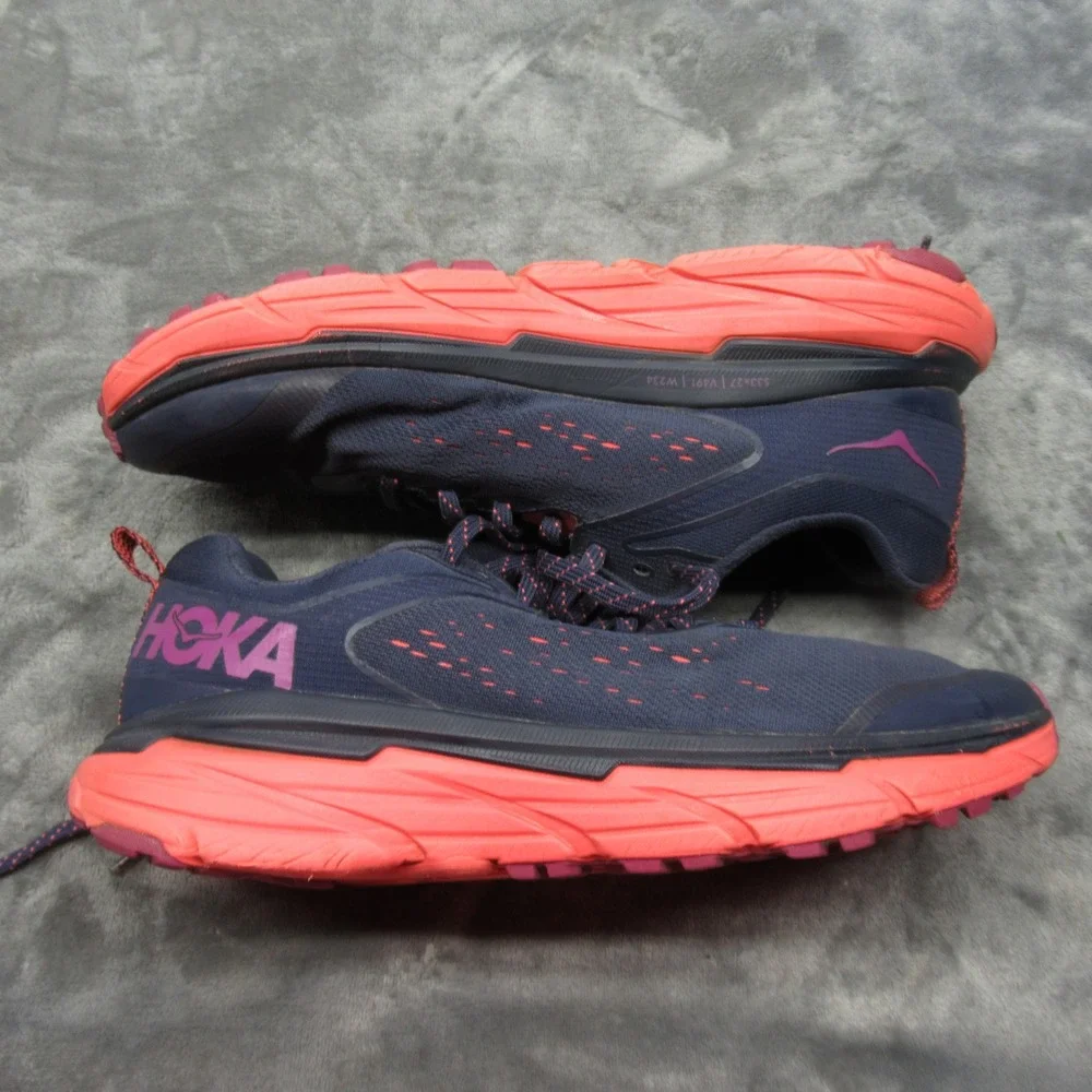 Hoka Running Shoes Womens 9 B Blue Challenger ATR 6 Lightweight Lace-Up Athletic